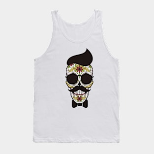 The Artistic of Skull with Moustache Tank Top